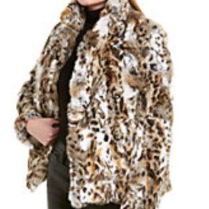 Adrienne Landau Textured Real Fur Jacket Size S
